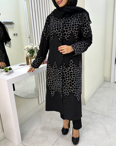 مانتو مجلسی سنگدوزی