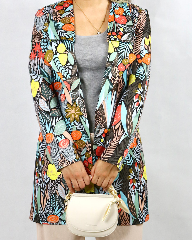 مانتو ژاکارد گلدار با تنخور عالی