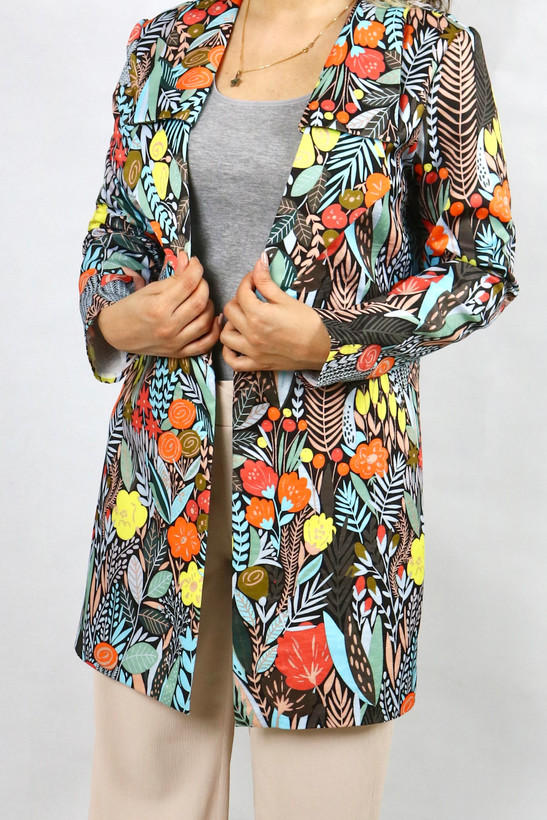 مانتو ژاکارد گلدار شیک و خاص