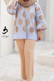 مانتو زنانه مدل قلاب بافی