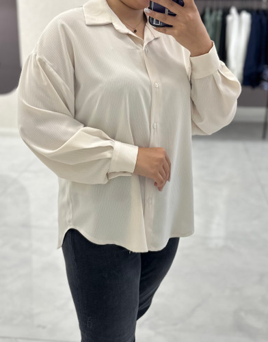 شومیز کرپ میلهای ساده