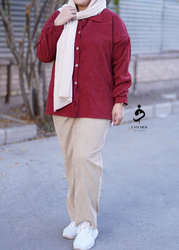 ست شومیز و شلوار کبریتی ریز