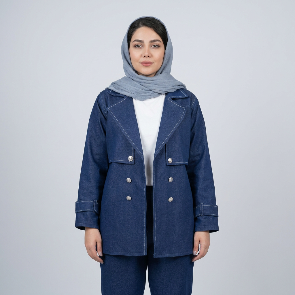 ترنج کت جین ساده