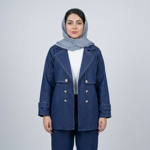 ترنج کت جین ساده