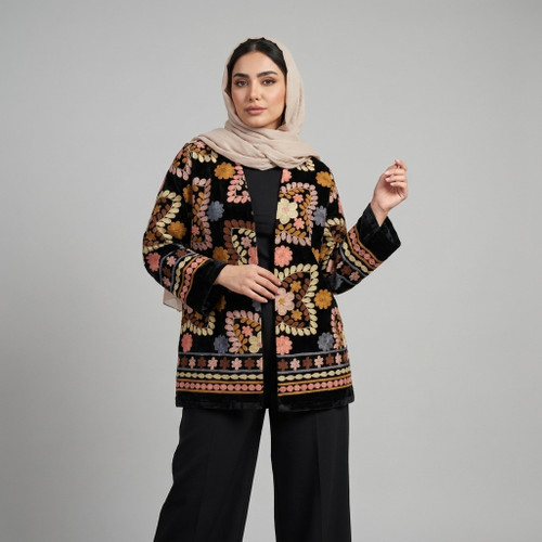 کت مخمل بخارادوزی