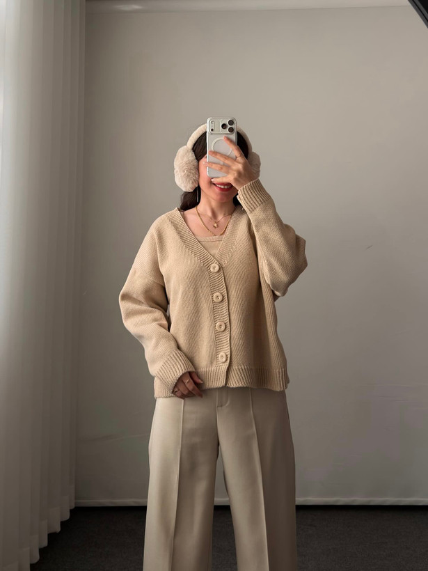 کاردیگن بافت زنانه مدل بیسیک